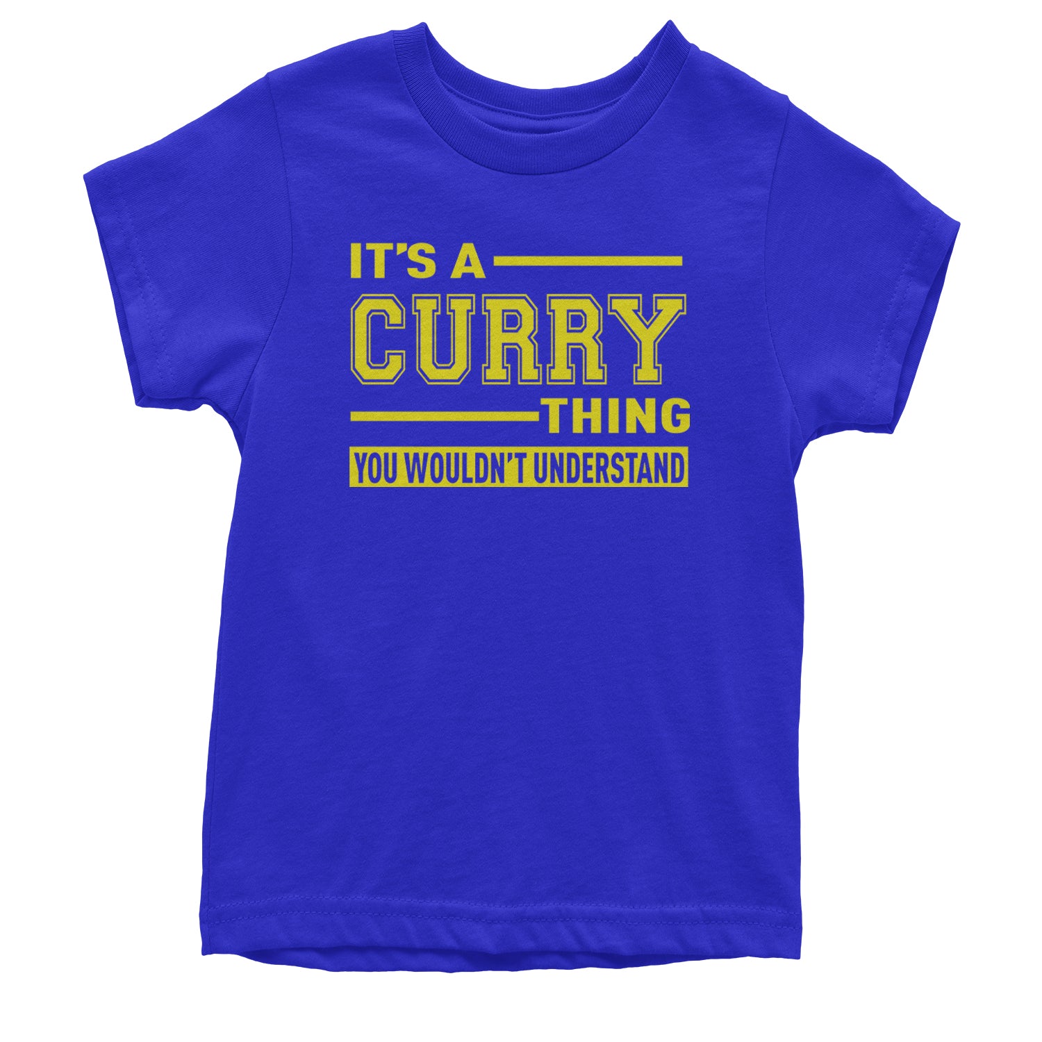 It's A Curry Thing, You Wouldn't Understand Basketball Youth T-shirt Royal Blue