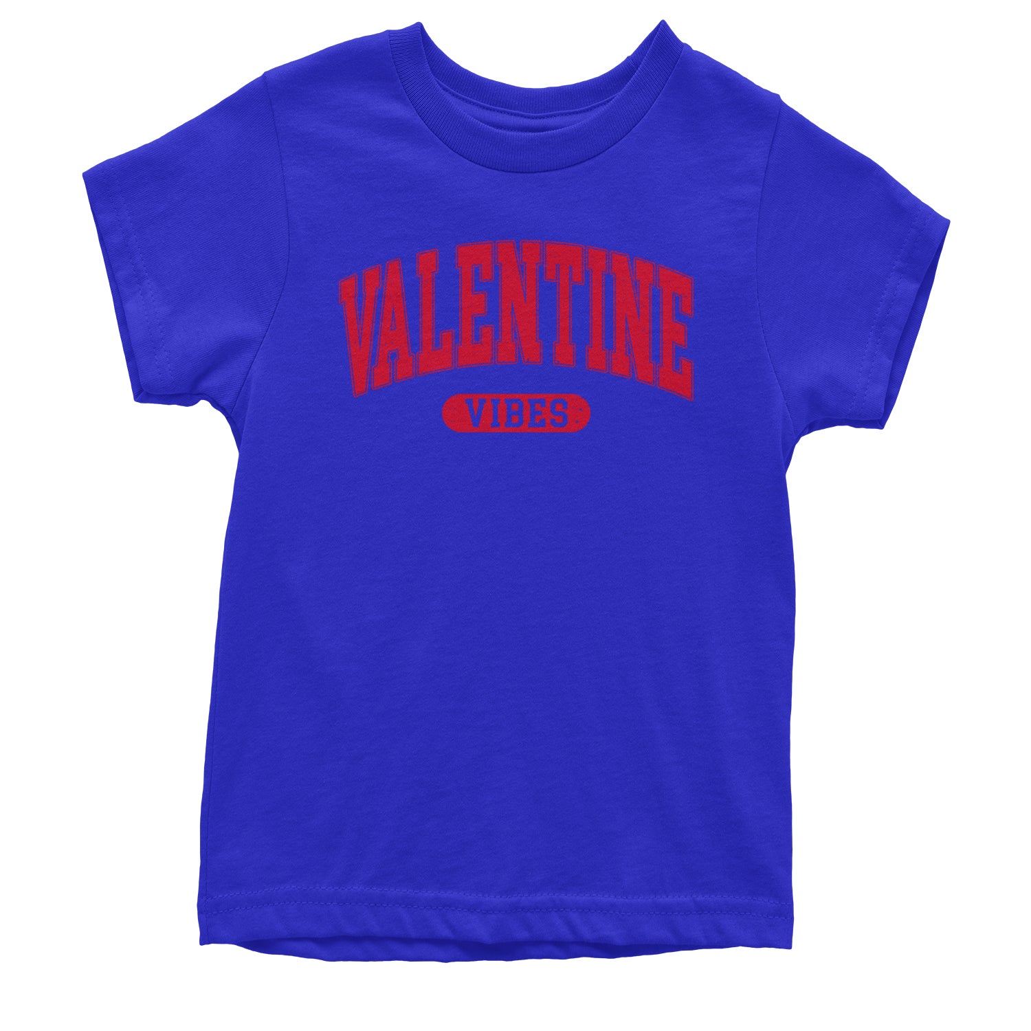 Valentines Vibes Youth T-shirt Royal Blue