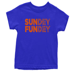 SunDEY FunDEY Sunday FundayYouth T-shirt Royal Blue