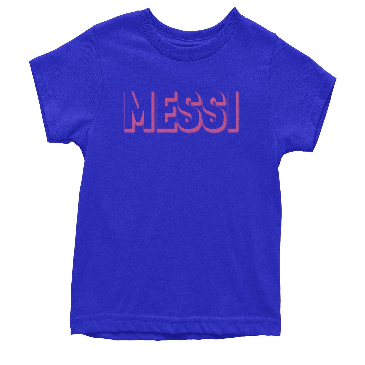 Messi OUTLINE Miami Futbol Youth T-shirt Royal Blue