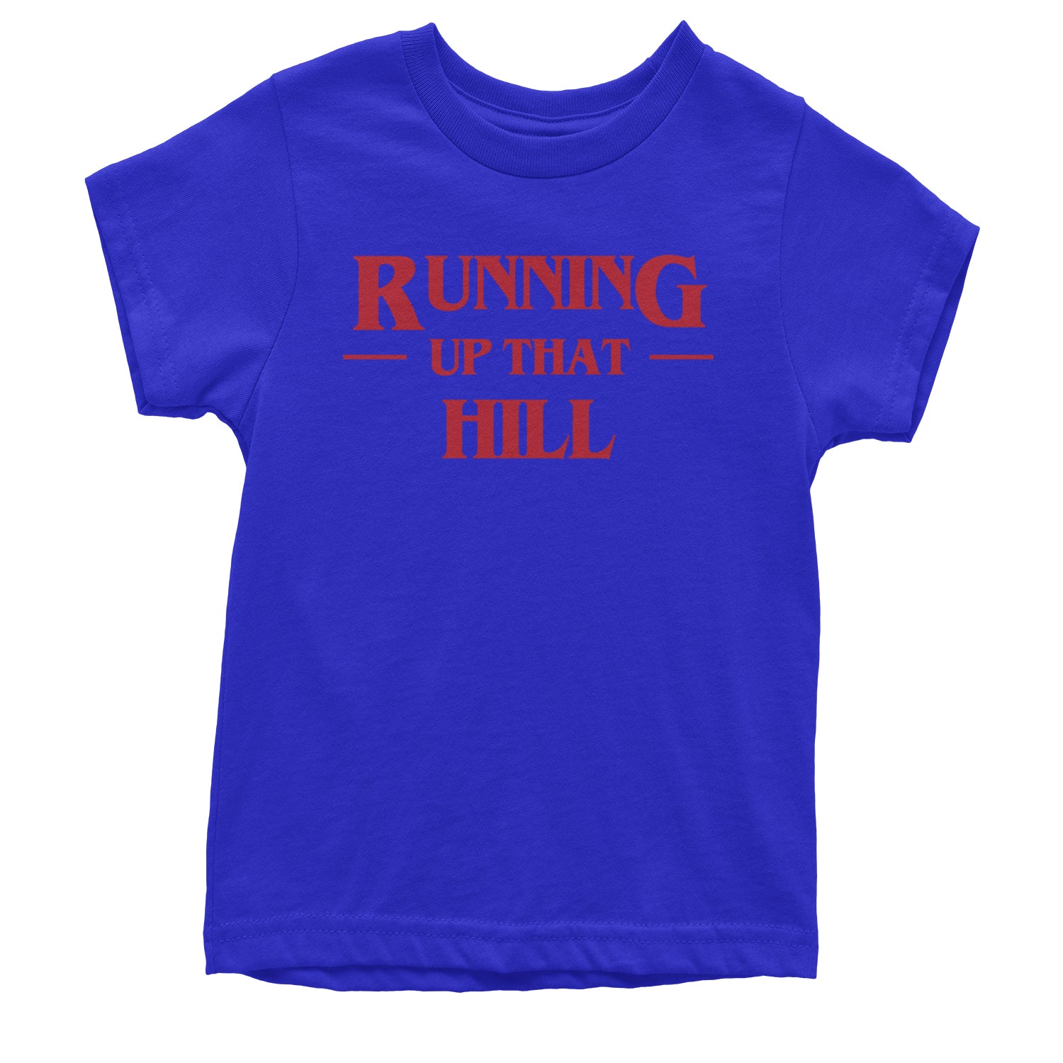 Running Up That Hill Youth T-shirt Royal Blue