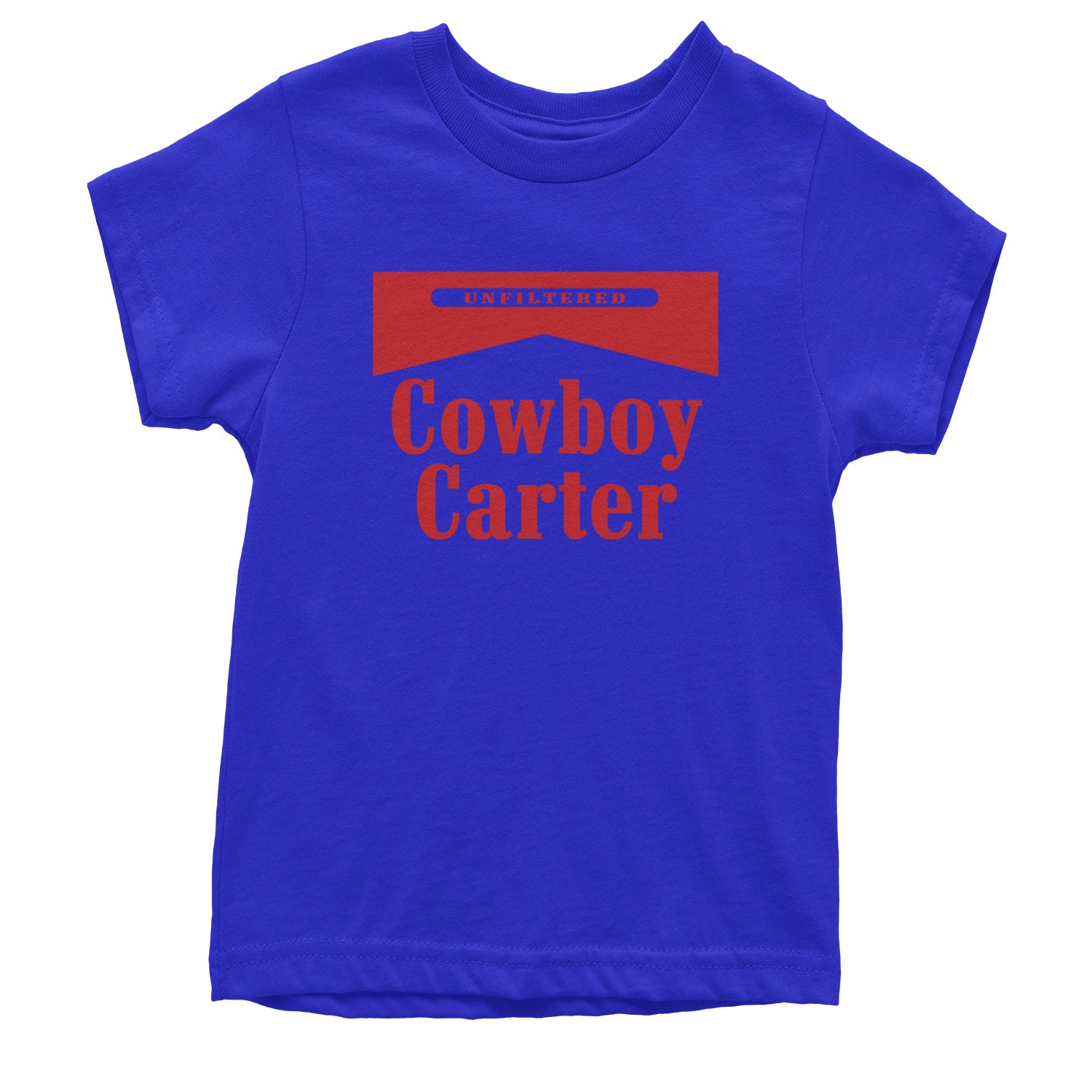 Cowboy Karter Country Act Two Youth T-shirt Royal Blue