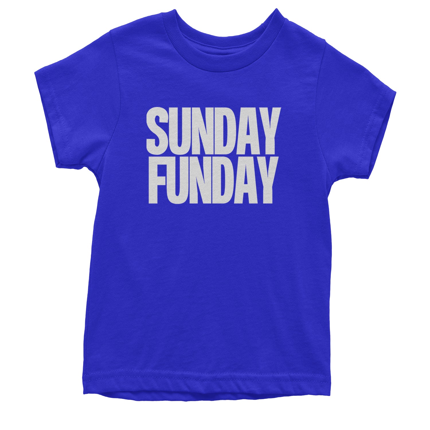 Sunday Funday  Youth T-shirt Royal Blue