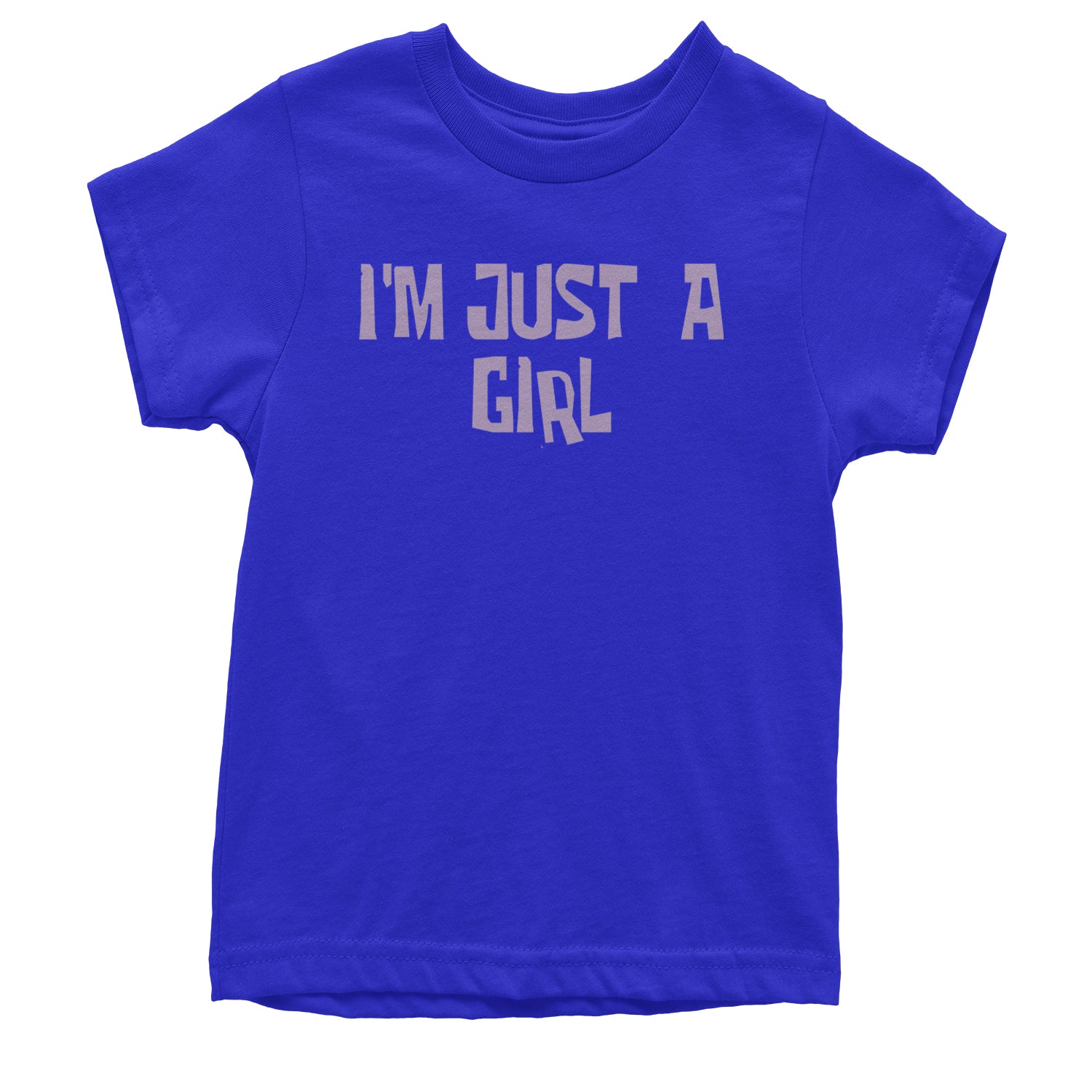 I'm Just A Girl Guts Music Youth T-shirt Royal Blue