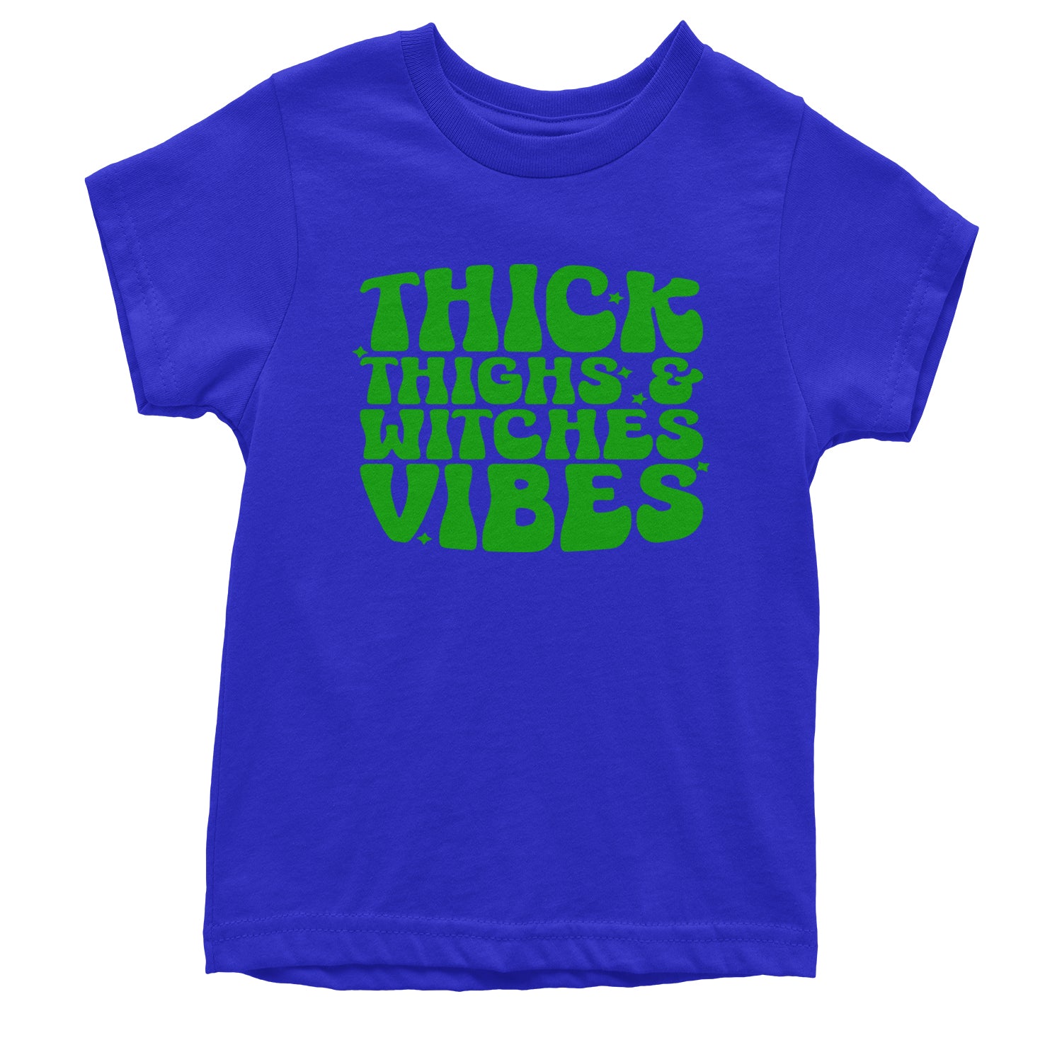 Thick Thighs And Witches Vibes Youth T-shirt Royal Blue