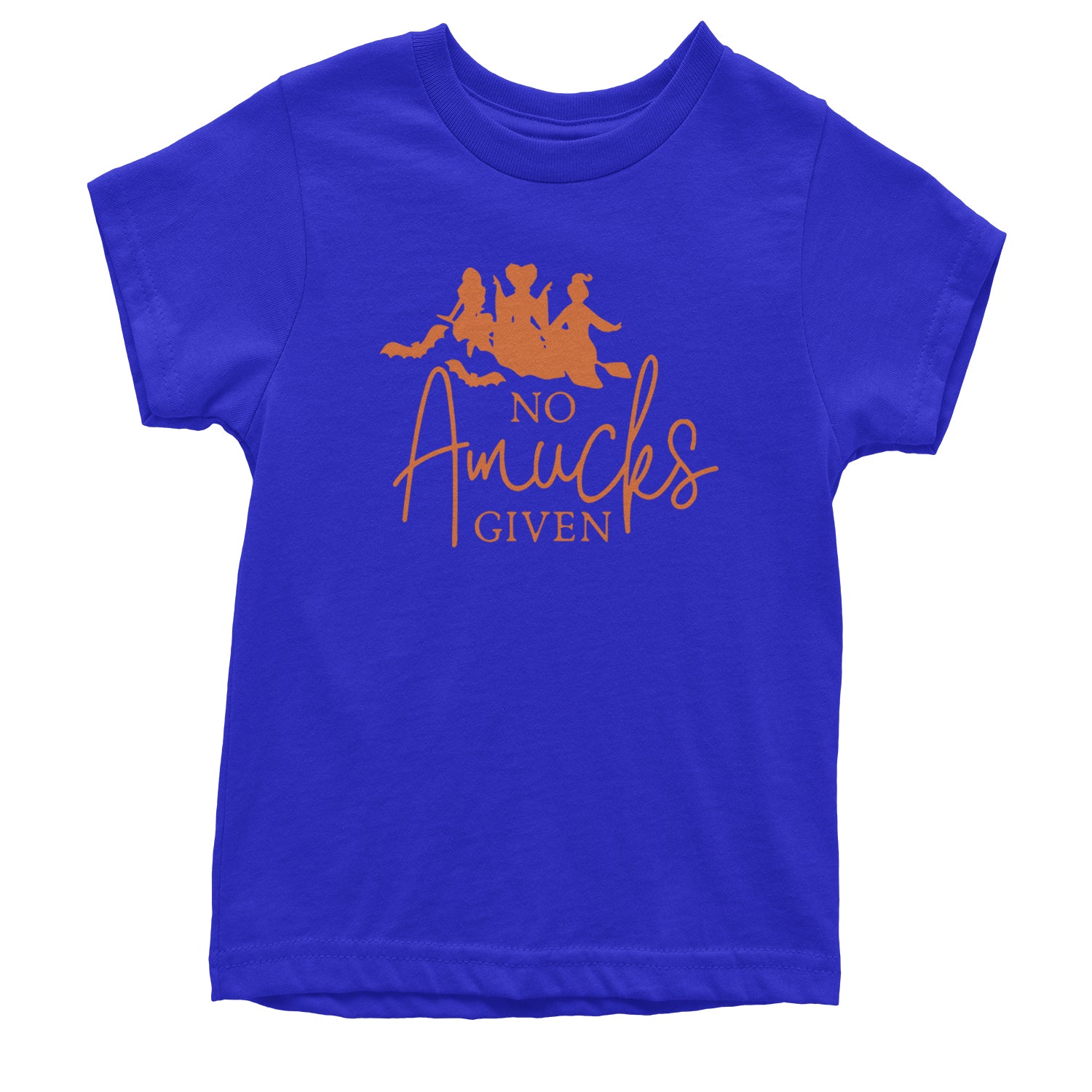 No Amucks Given Hocus Pocus Youth T-shirt Royal Blue