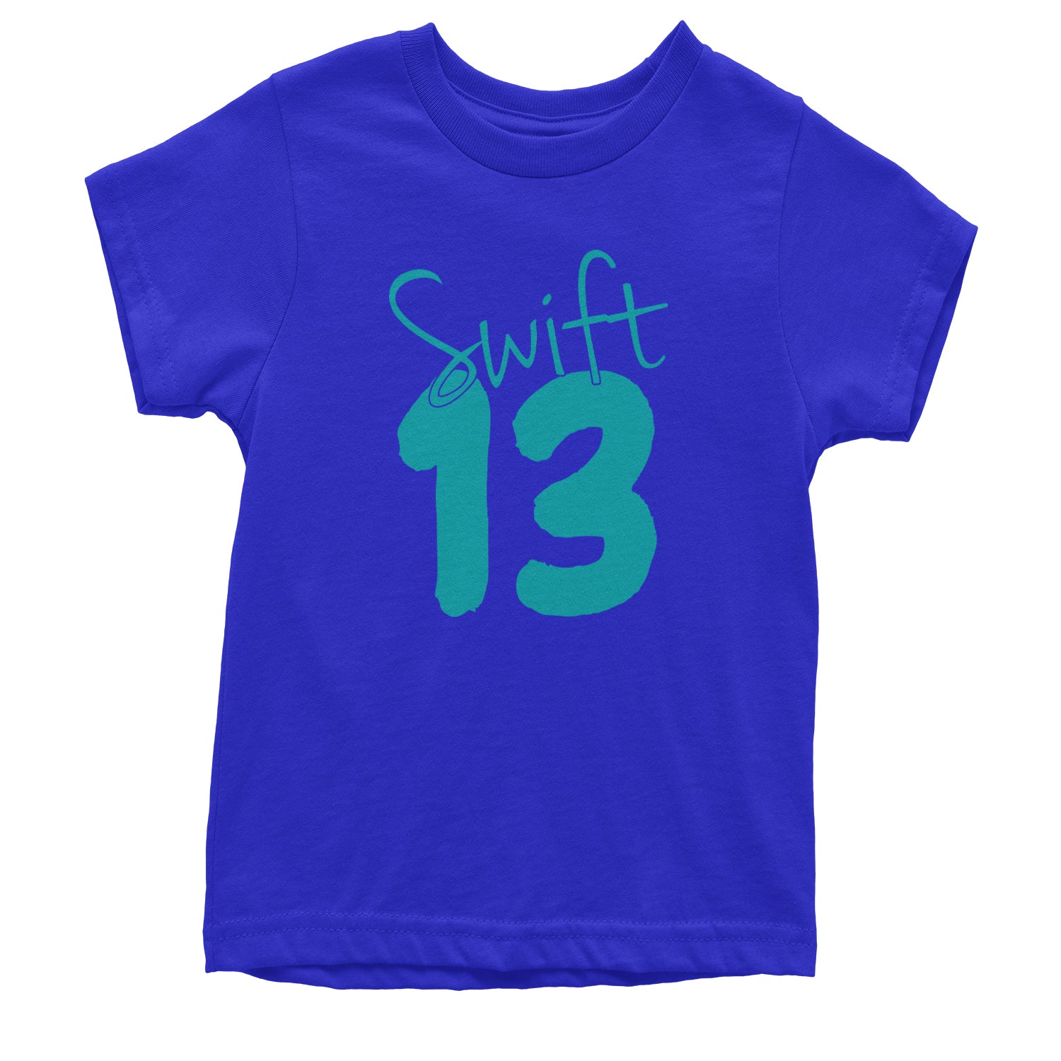 13 Swift 13 Lucky Number Era TTPD Youth T-shirt Royal Blue