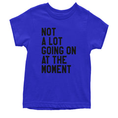 NOT A Lot Going On At The Moment Feeling 22 TTPD Youth T-shirt Royal Blue