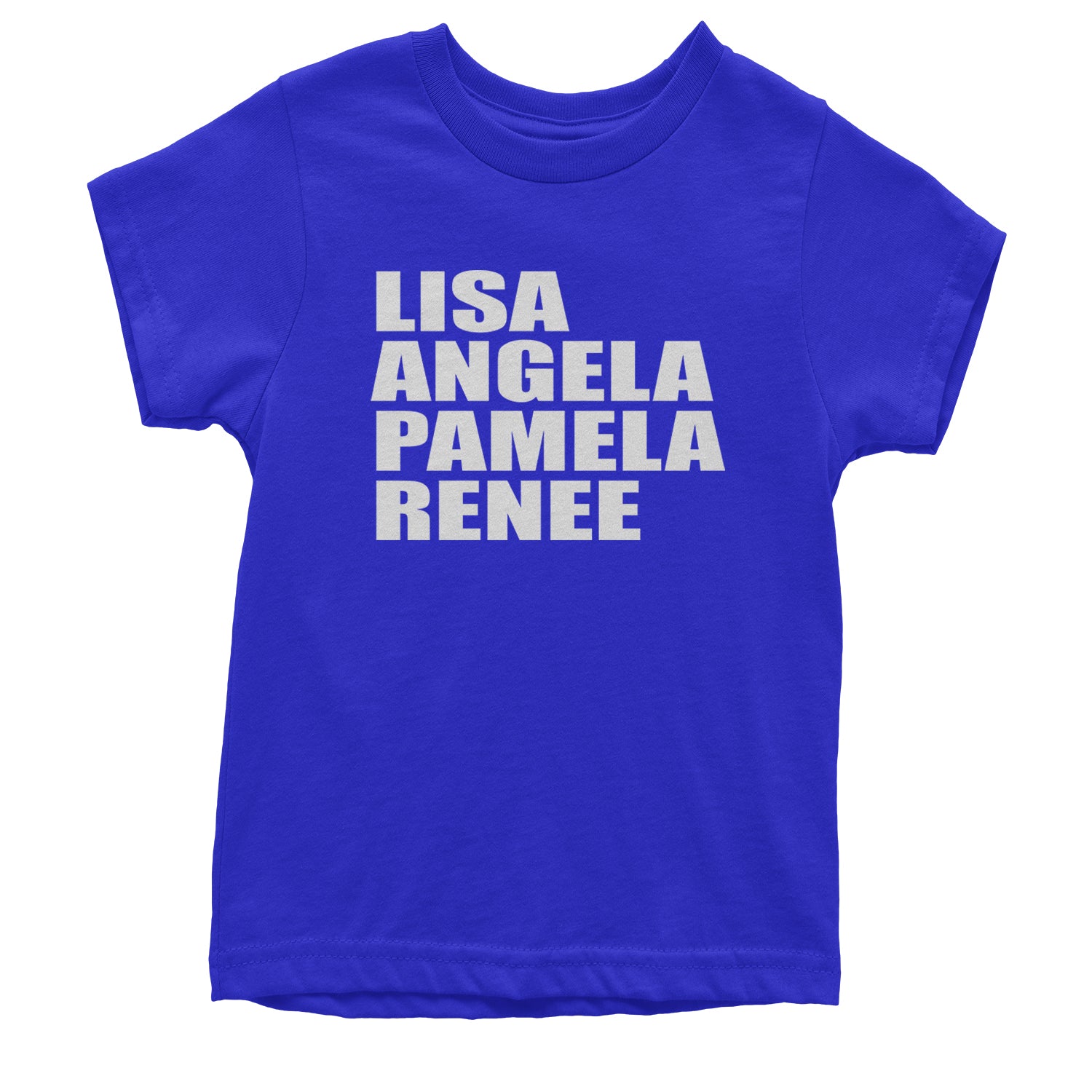 Lisa Angela Pamela Renee Around The Way Girl Youth T-shirt Royal Blue