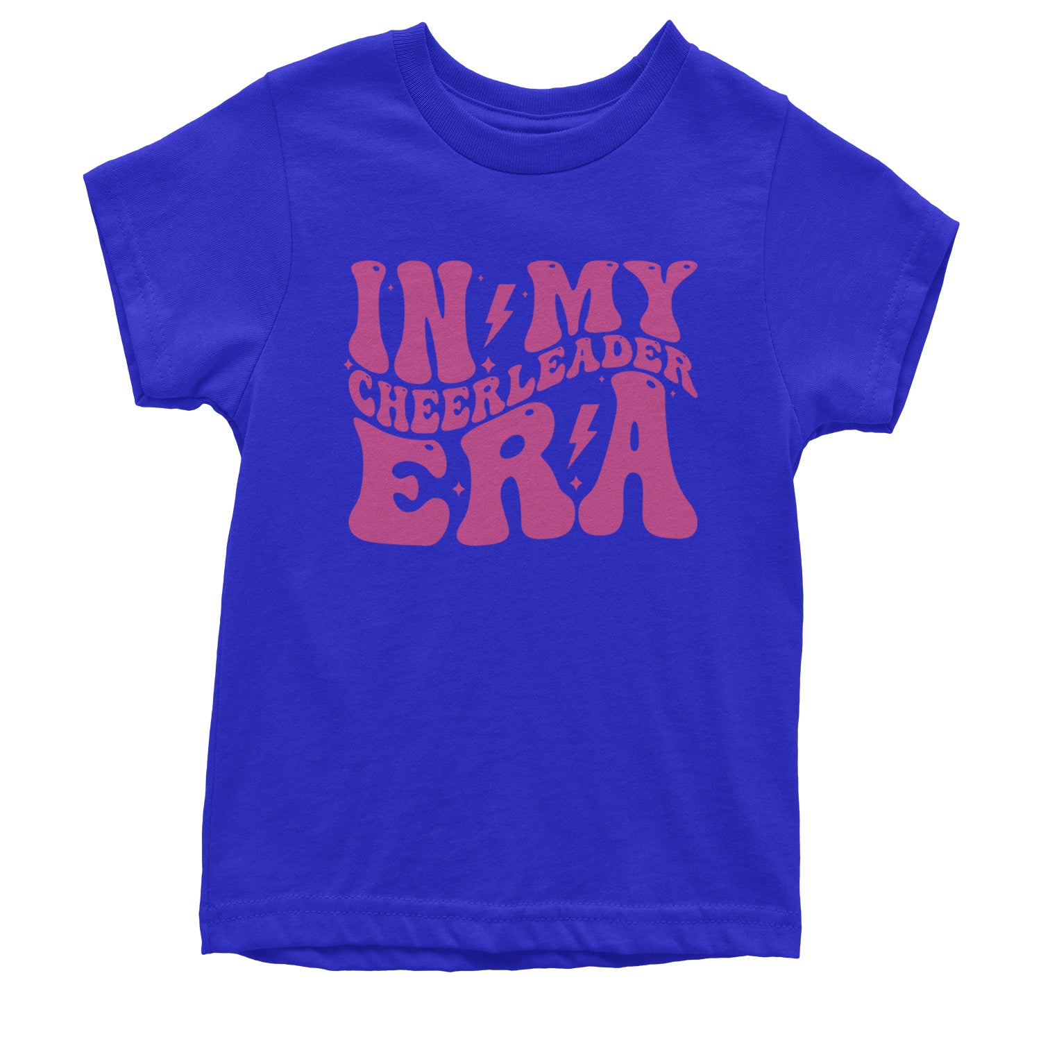 In My Cheerleader Era Youth T-shirt Royal Blue