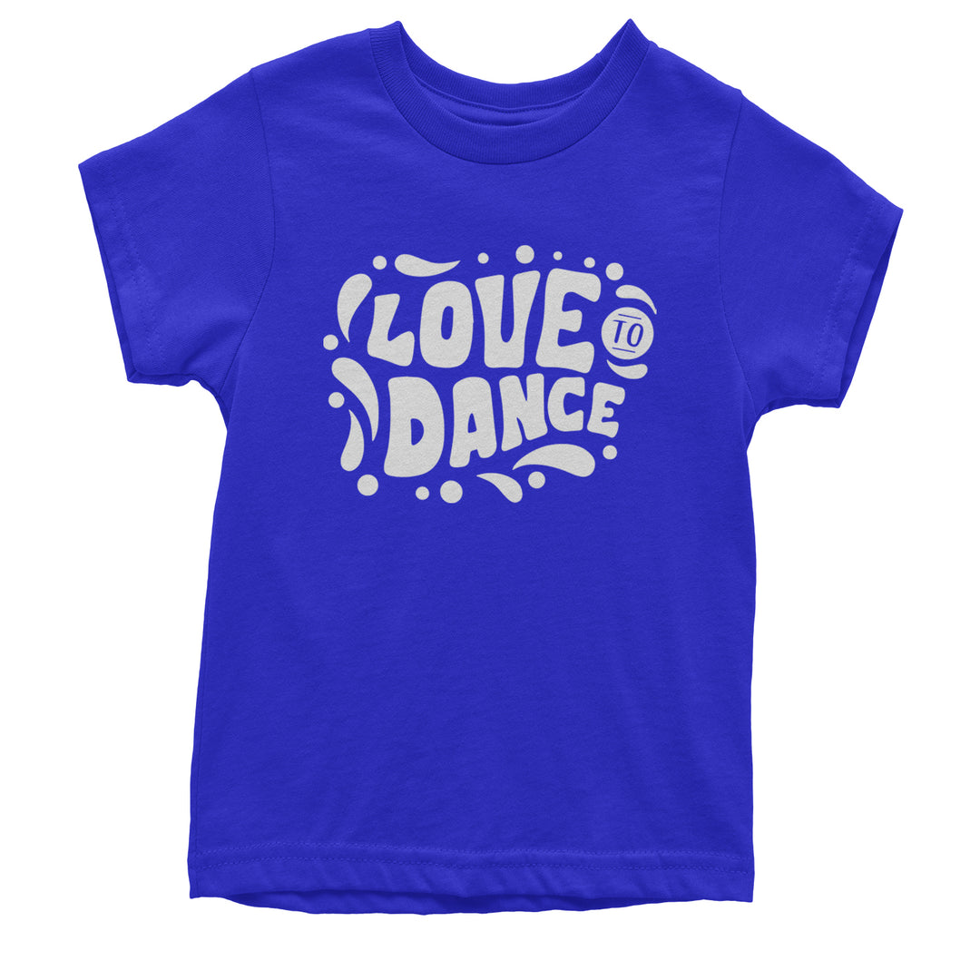 Love To Dance Youth T-shirt Royal Blue