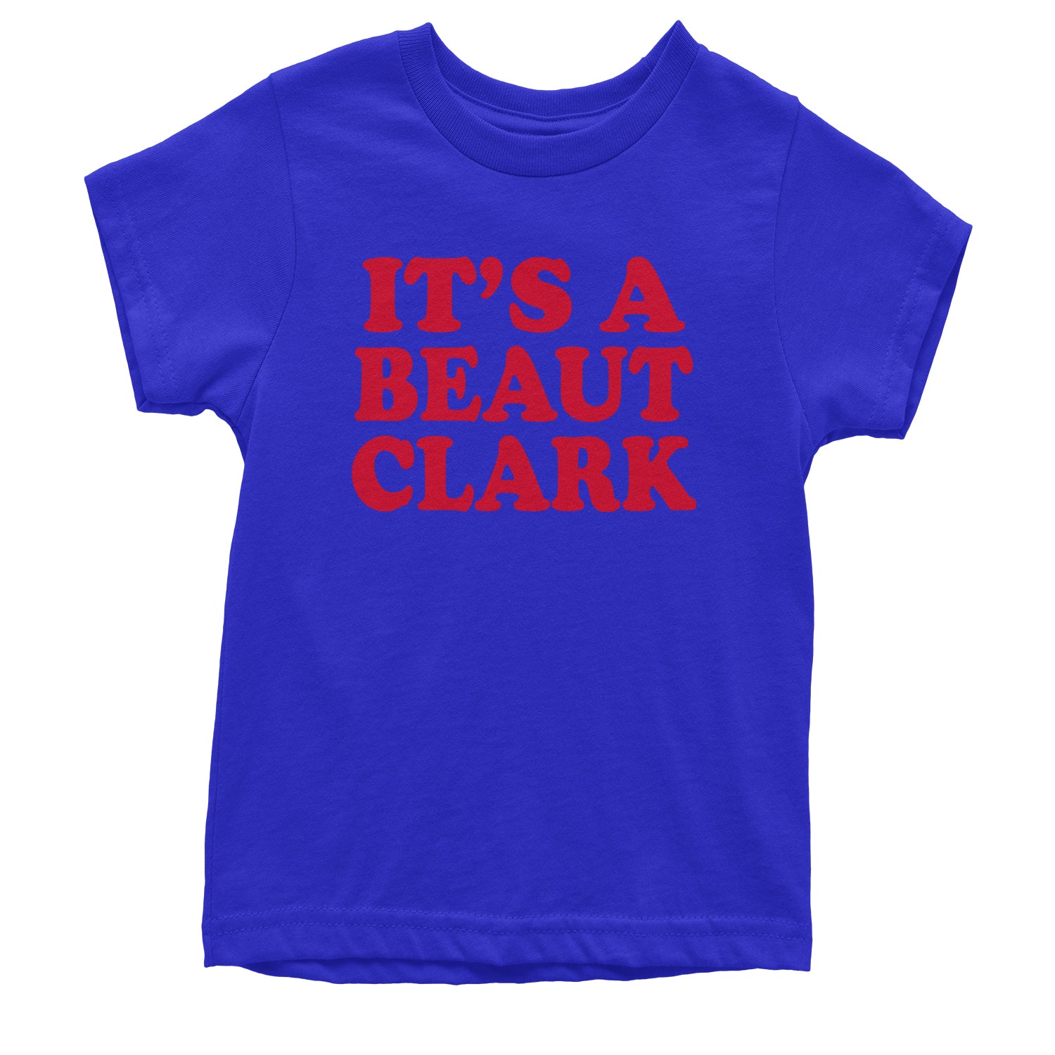 It's a Beaut Clark Festive Christmas Youth T-shirt Royal Blue