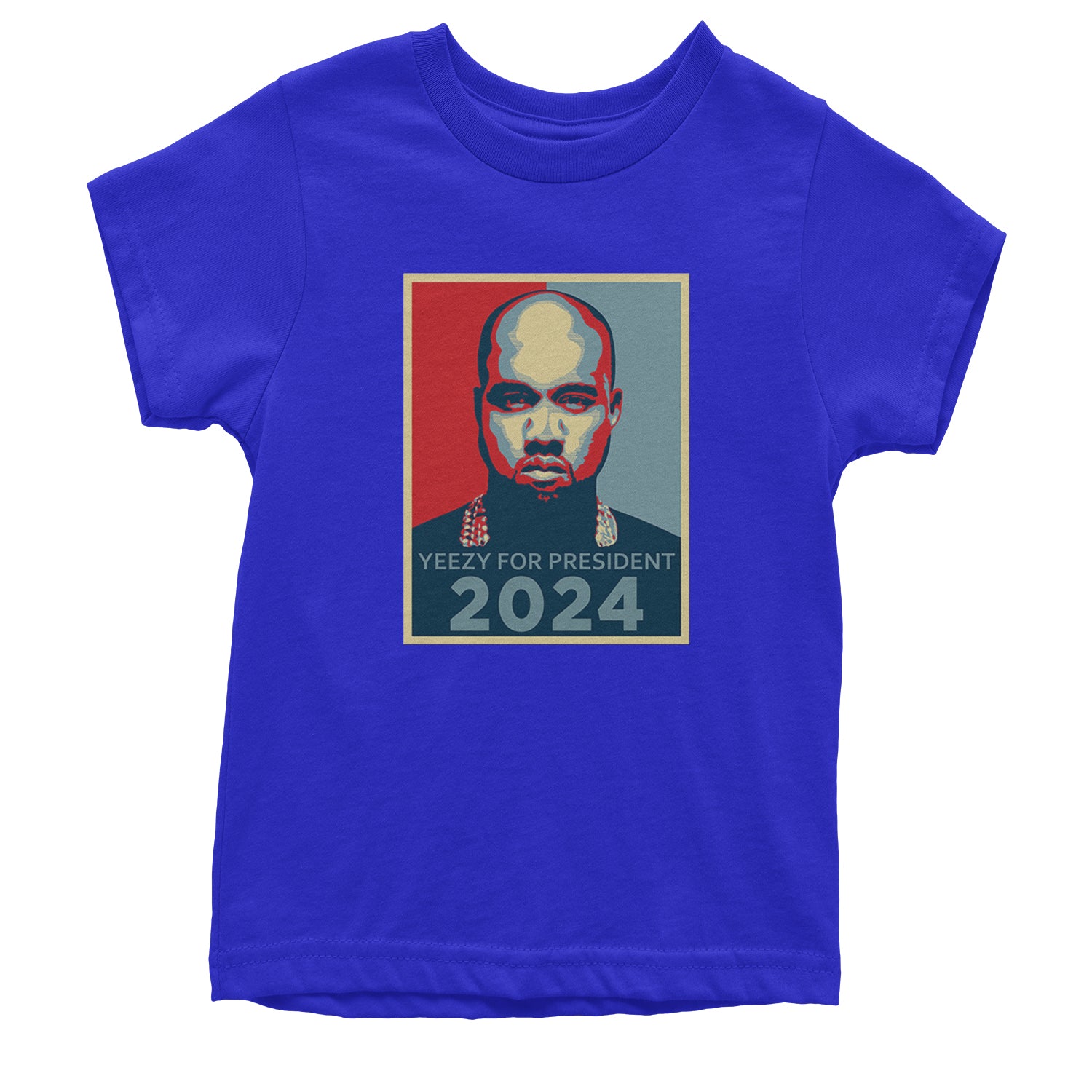 Yeezus For President Vote for Ye Youth T-shirt Royal Blue