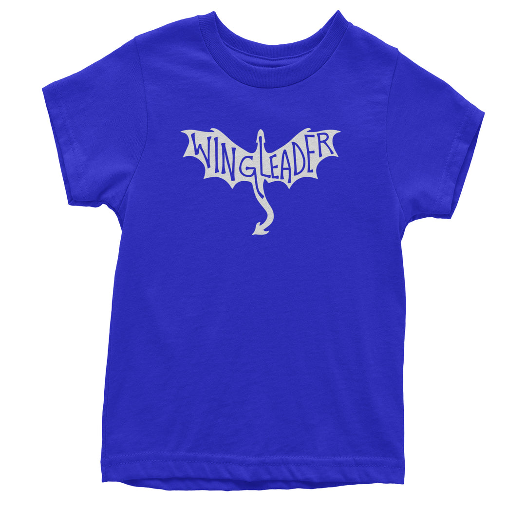 Wingleader Basgiath War College Youth T-shirt Royal Blue