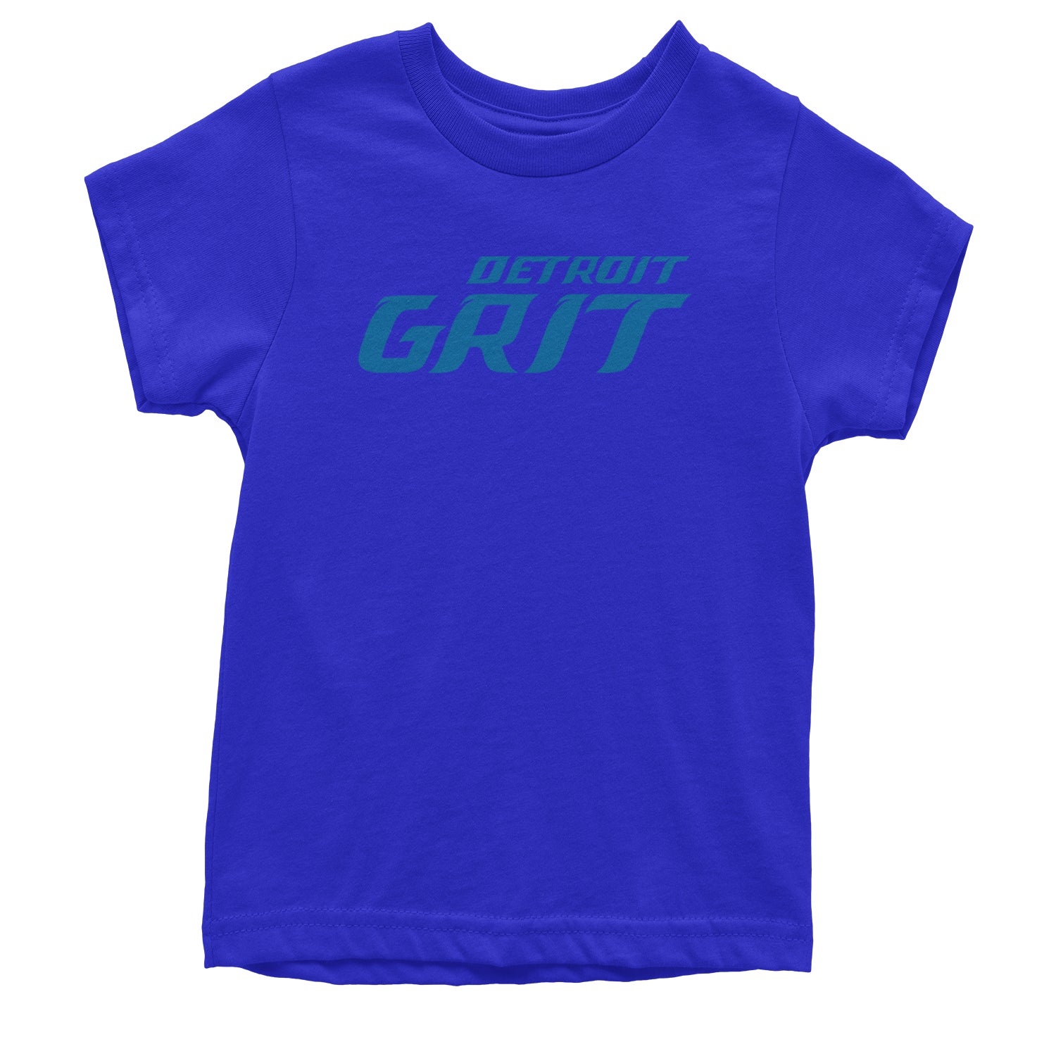 Grit Detroit Football Hard Knocks Youth T-shirt Royal Blue