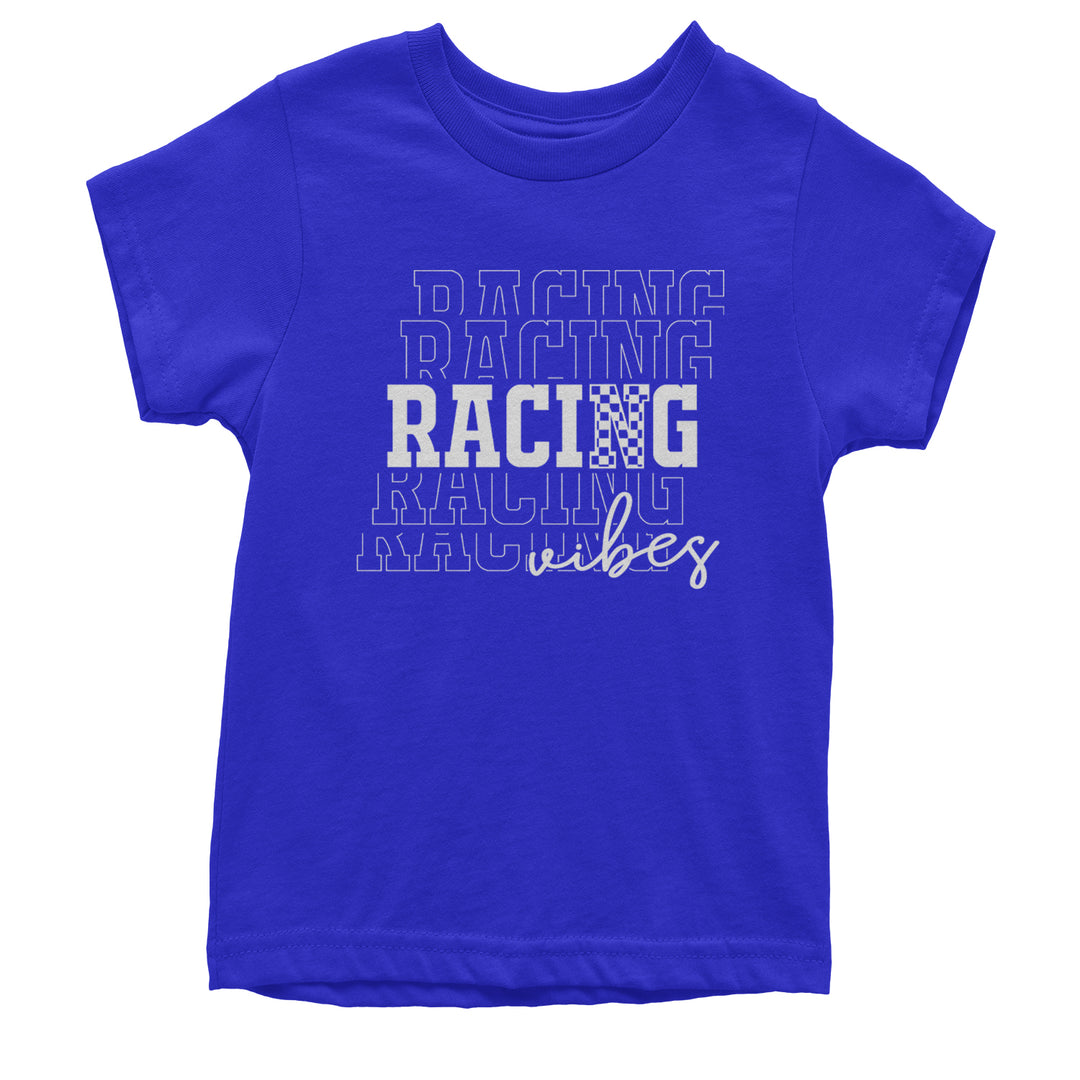 Racing Vibes Youth T-shirt Royal Blue