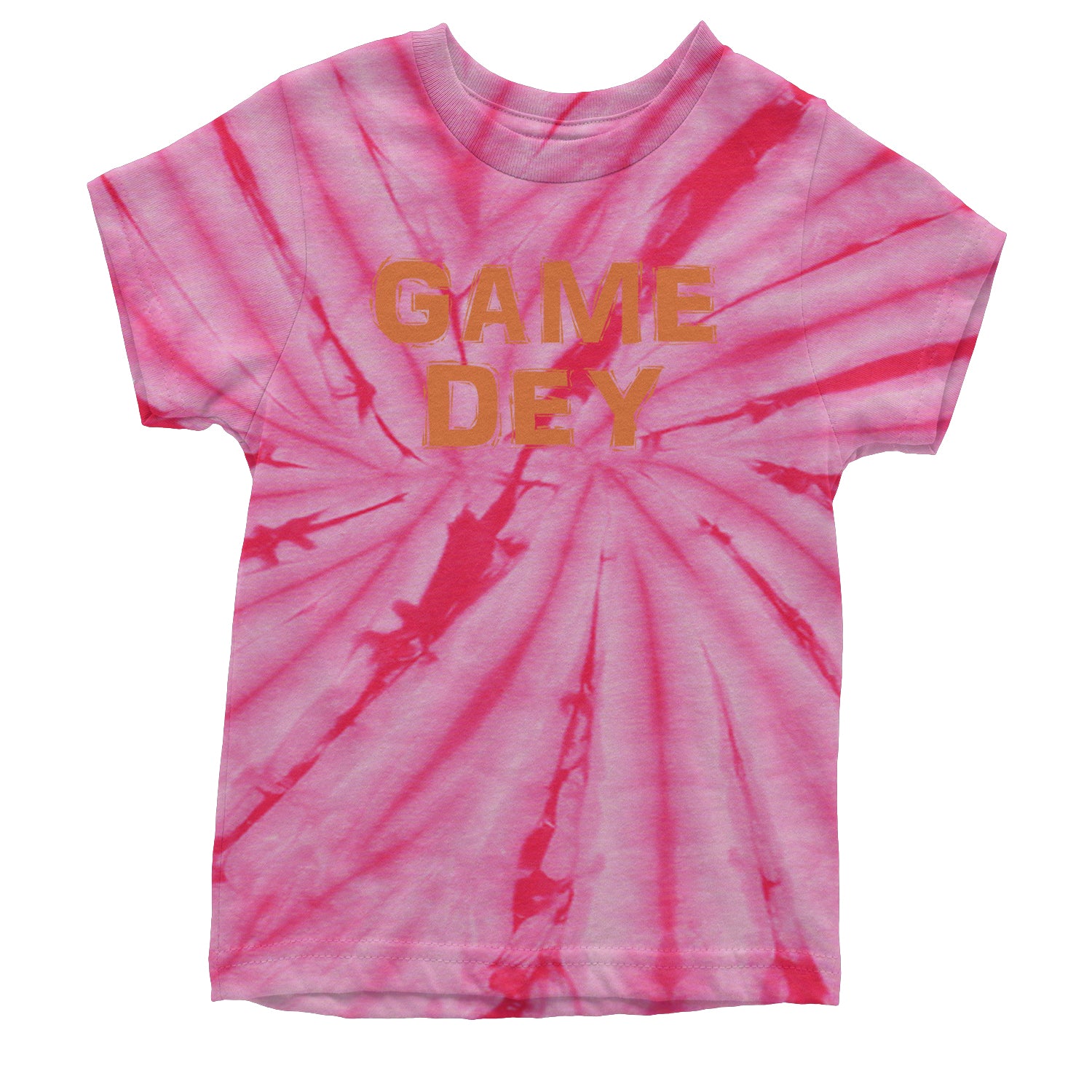 Game Dey Cincinnati Football Youth T-shirt Tie-Dye Spider Pink