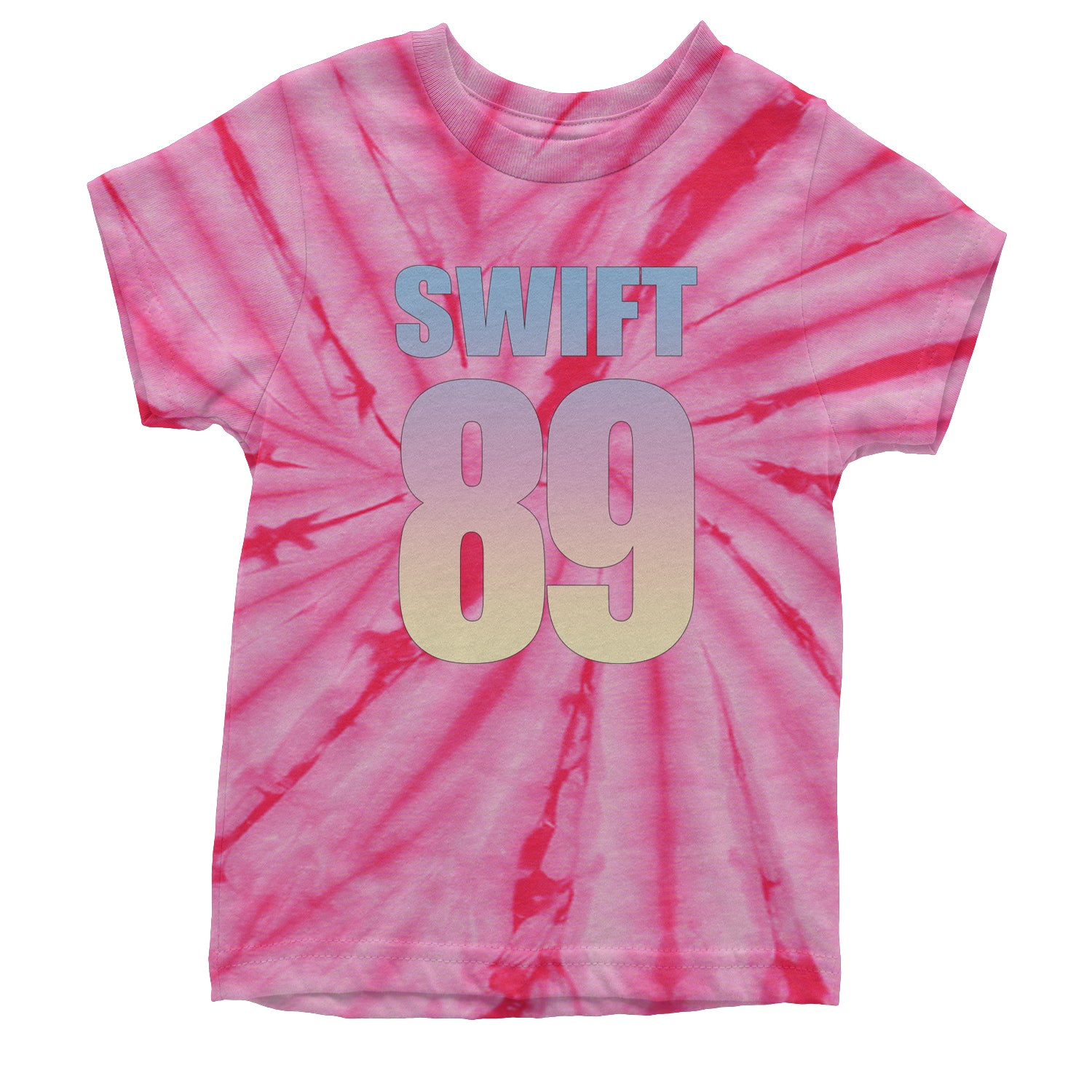 Lover Era Swift 89 Birth Year Music Fan TTPD Youth T-shirt Tie-Dye Spider Pink