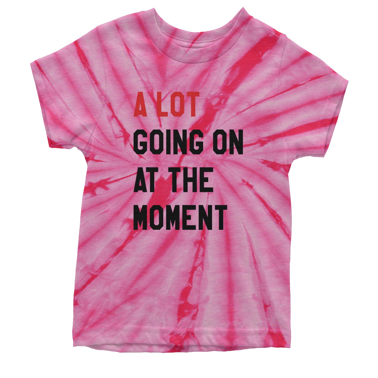 A Lot Going On At The Moment New TTPD Poet Department Youth T-shirt Tie-Dye Spider Pink