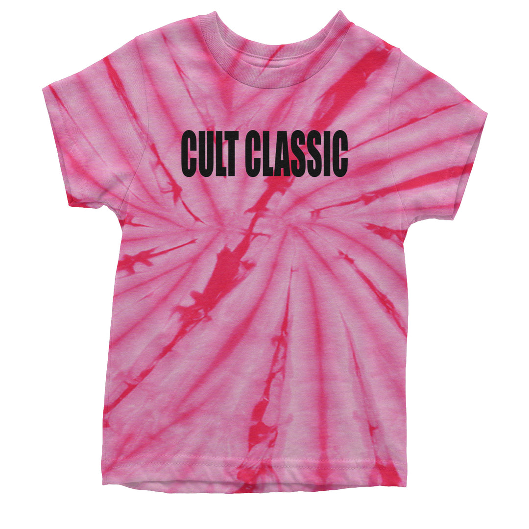 Cult Classic Pop Music Club Youth T-shirt Tie-Dye Spider Pink