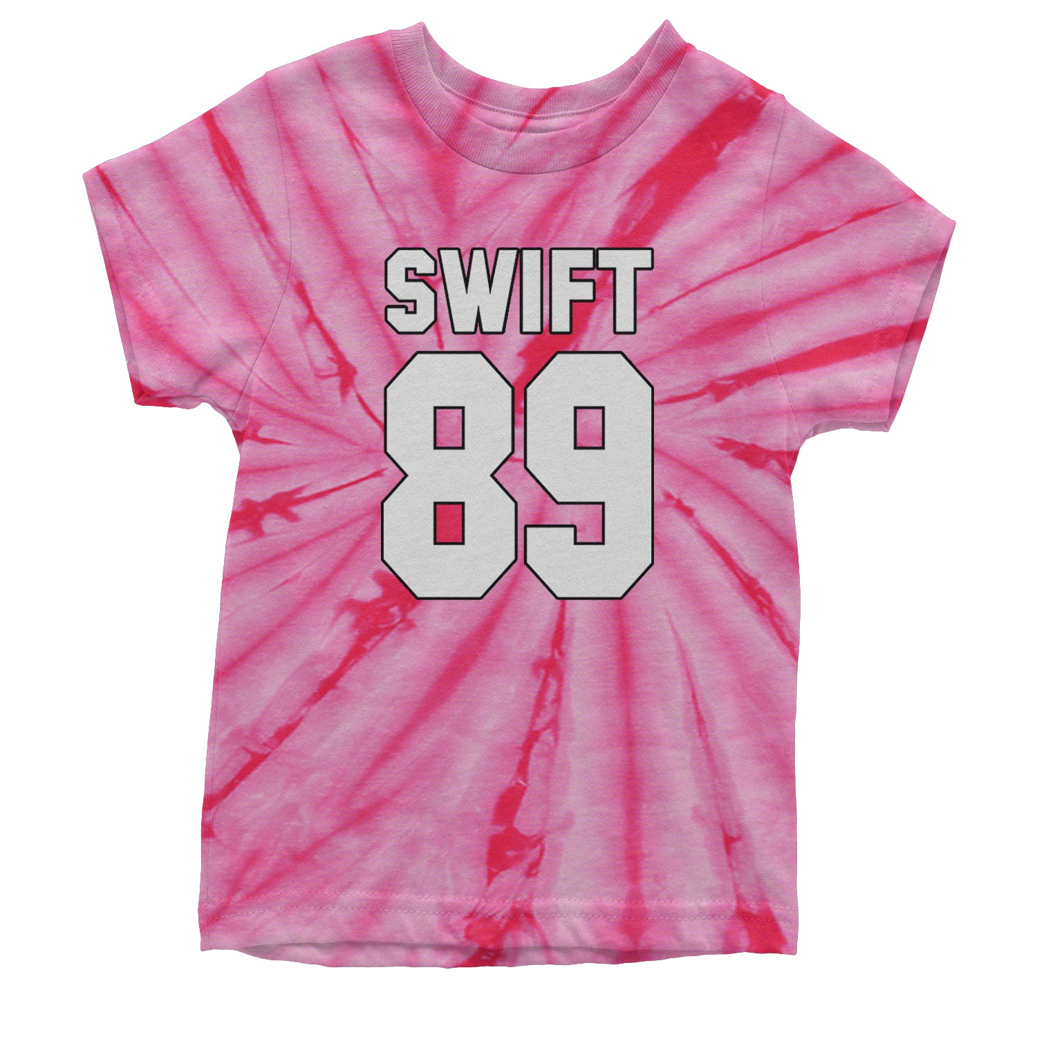 Swift 89 Birth Year Music Fan Era Poets Department Lover Youth T-shirt Tie-Dye Spider Pink