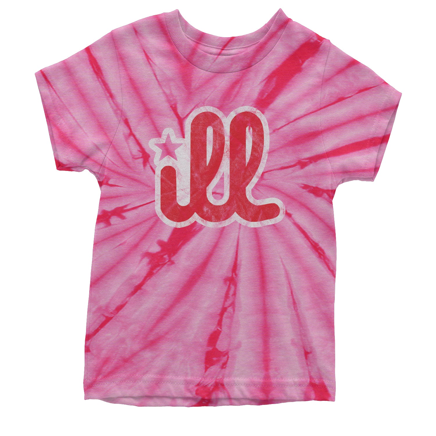 ILL Vintage It's A Philadelphia Philly Thing Youth T-shirt Tie-Dye Spider Pink