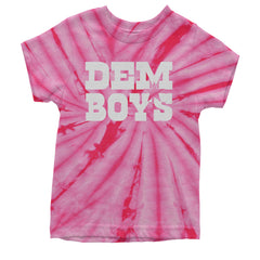 Dem Boys Dallas Football Youth T-shirt Tie-Dye Spider Pink