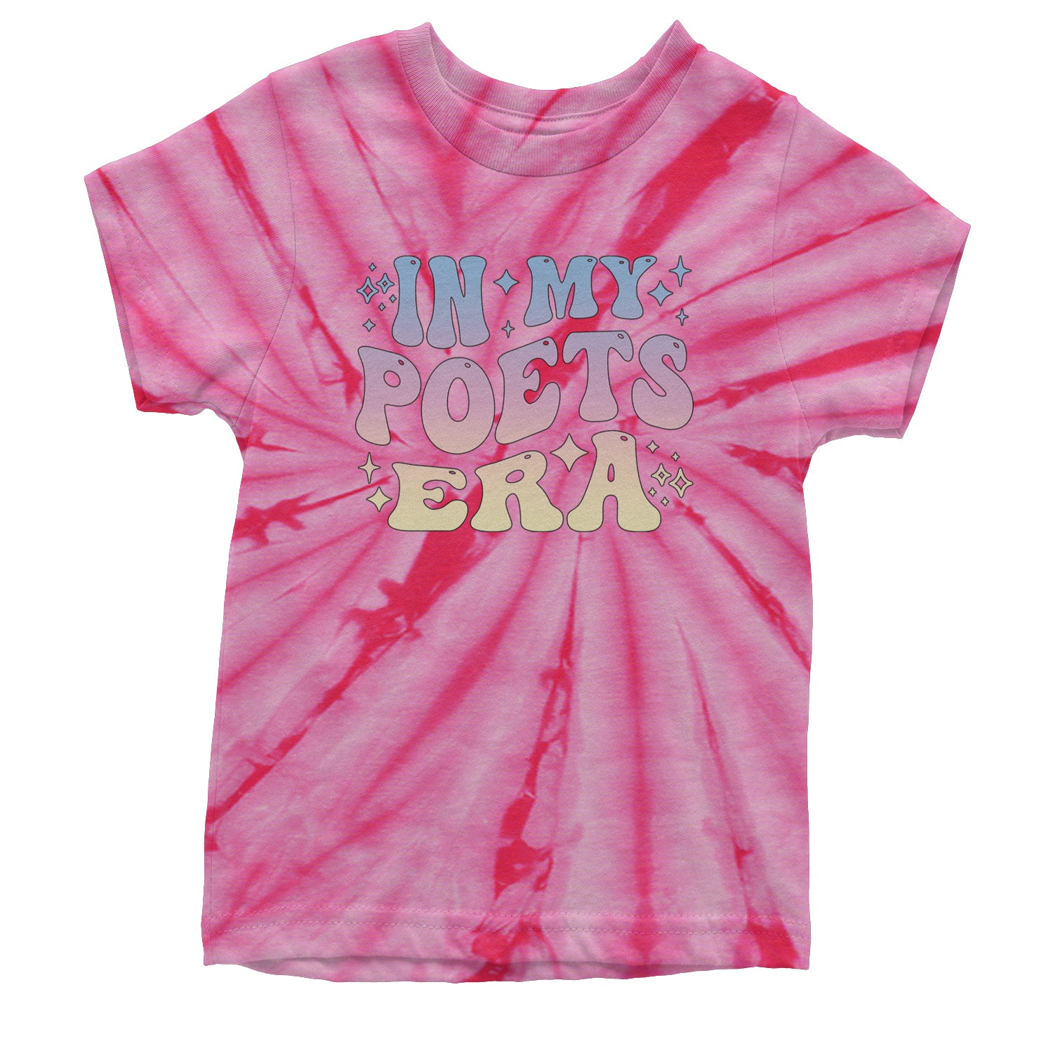 In My Poet Era Tie Dye TTPD Music Youth T-shirt Tie-Dye Spider Pink