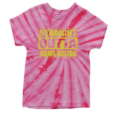 Straight Outta Rams Nation   Youth T-shirt Tie-Dye Spider Pink