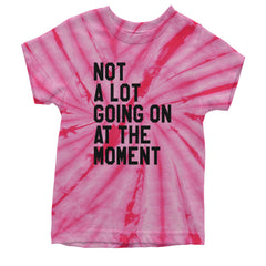 NOT A Lot Going On At The Moment Feeling 22 TTPD Youth T-shirt Tie-Dye Spider Pink