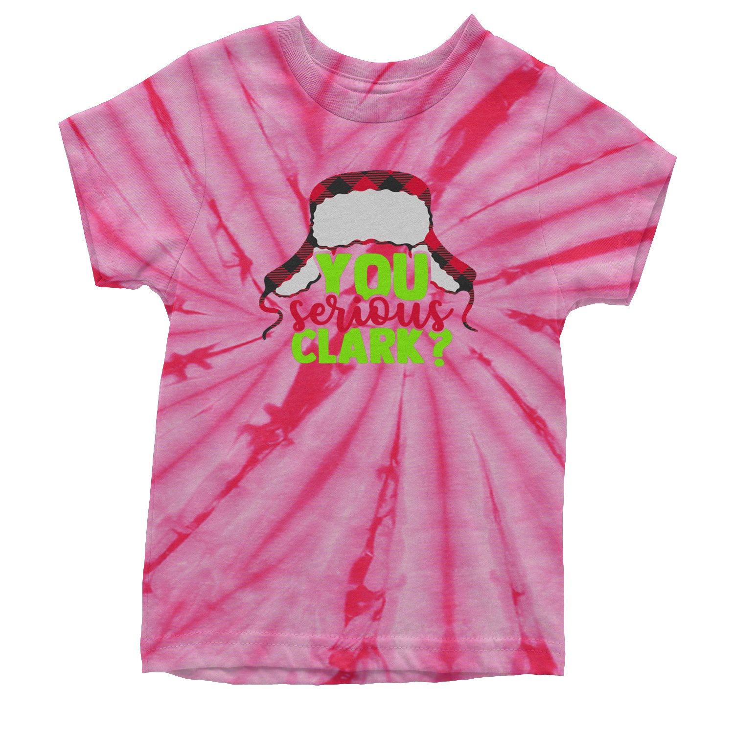 You Serious Clark? Griswold Youth T-shirt Tie-Dye Spider Pink