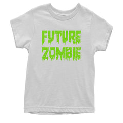 Future Zombie Horror Youth T-shirt White