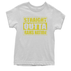 Straight Outta Rams Nation   Youth T-shirt White