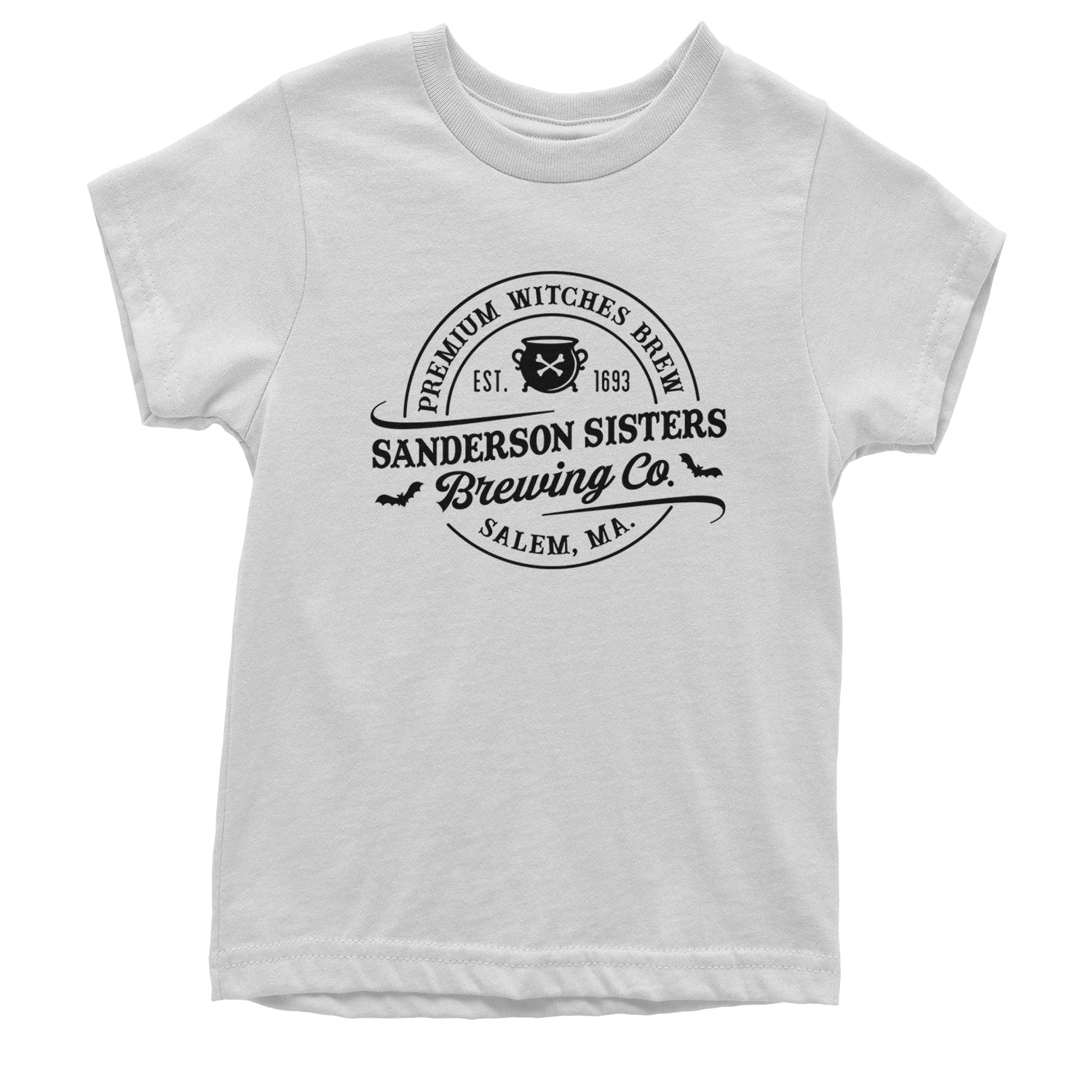 Sanderson Sisters Brewing Company Witches Brew Youth T-shirt White