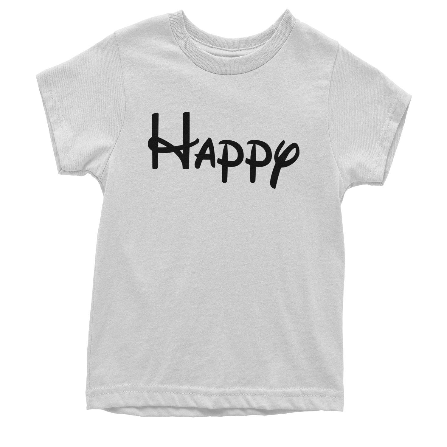 Happy - 7 Dwarfs Costume Youth T-shirt White