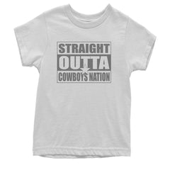 Straight Outta Cowboys Nation   Youth T-shirt White