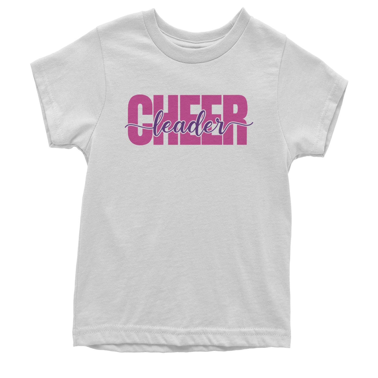 Cheerleader with Scripted Flair Youth T-shirt White