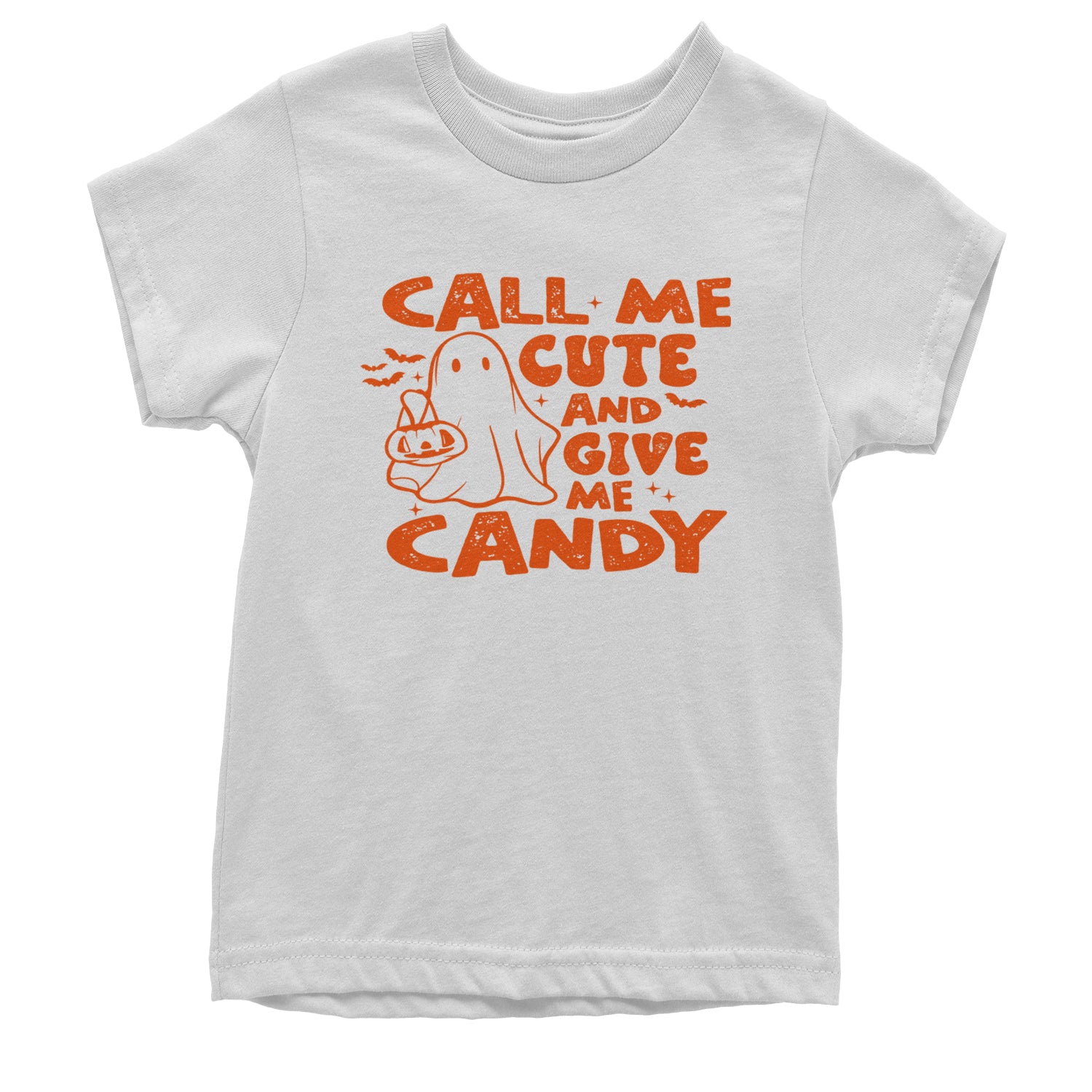 Call Me Cute And Give Me Candy Youth T-shirt White