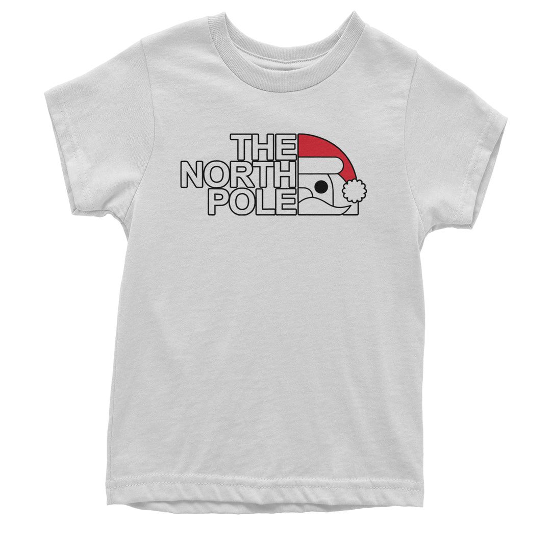 The North Pole Santa Face Youth T-shirt White
