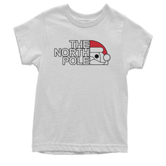 The North Pole Santa Face Youth T-shirt White
