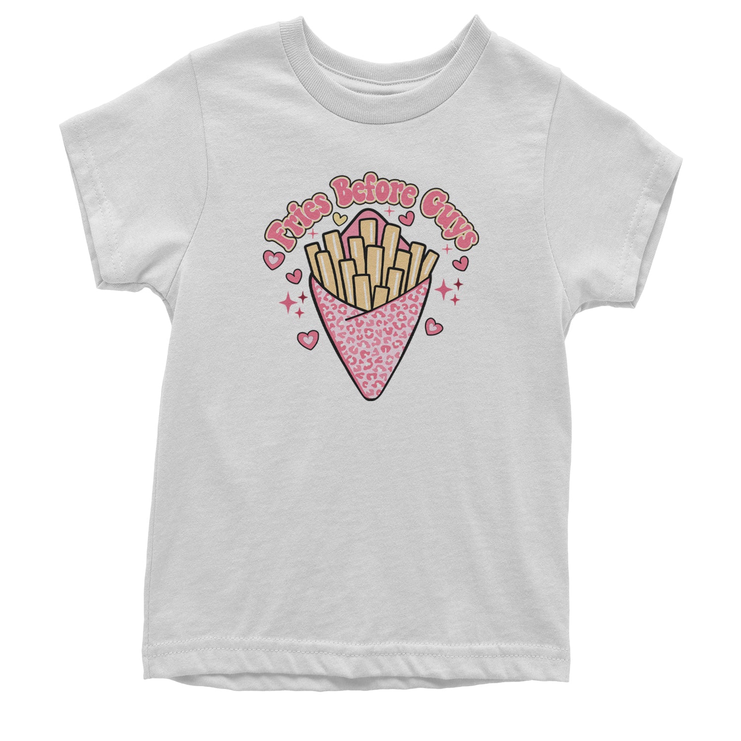 Fries Before Guys Youth T-shirt White