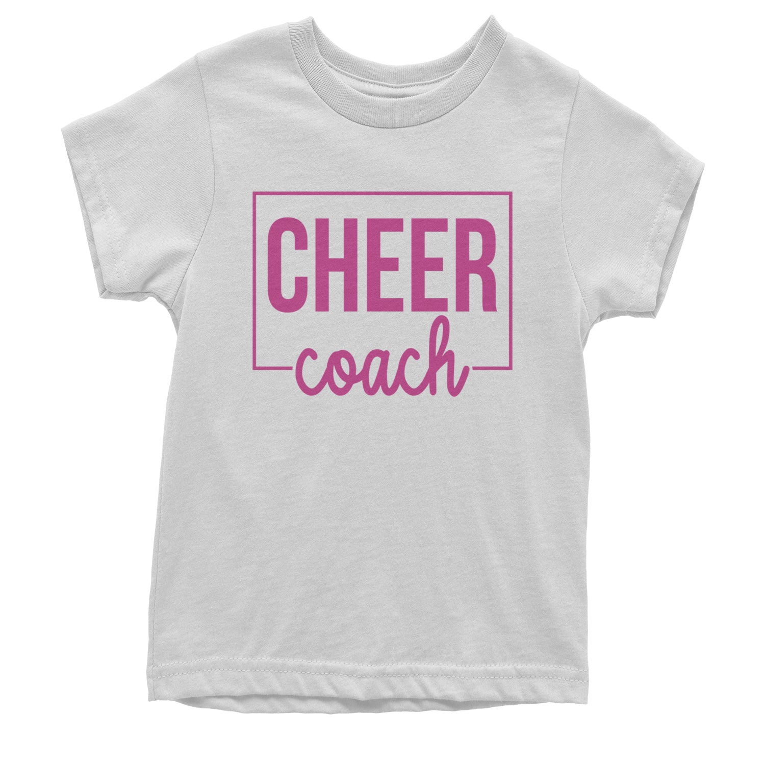 Cheer Coach Cheerleader Youth T-shirt White