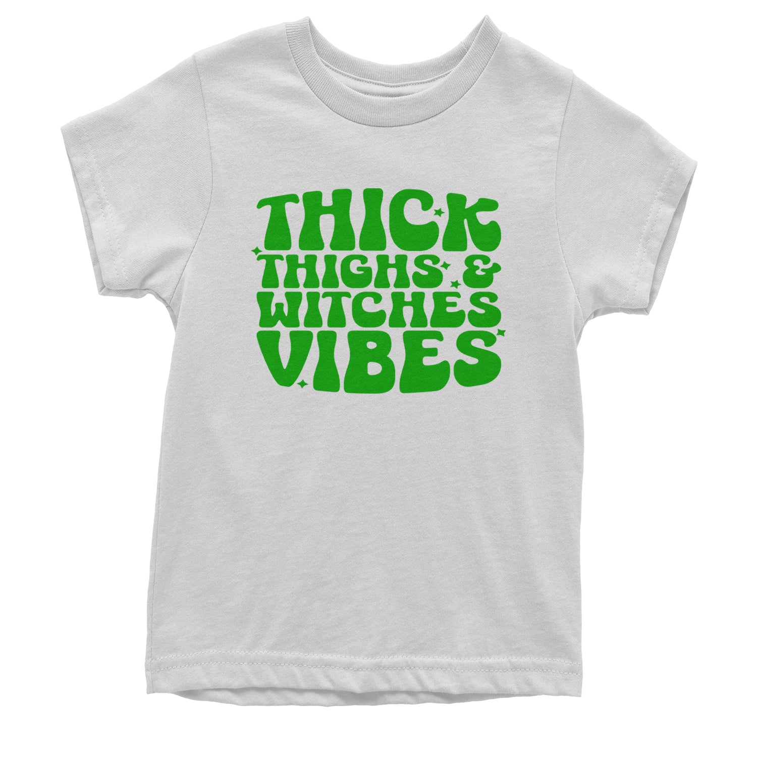 Thick Thighs And Witches Vibes Youth T-shirt White