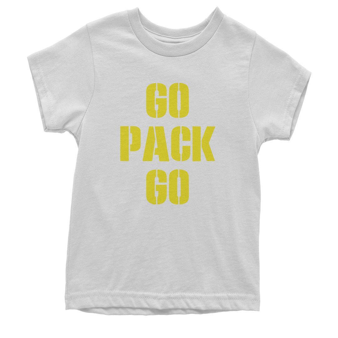 Go Pack Go Green Bay Youth T-shirt White