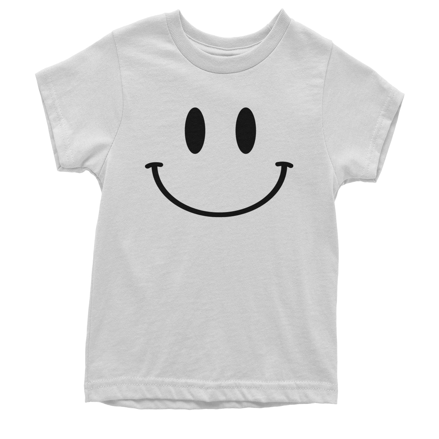 Smile Face Youth T-shirt White