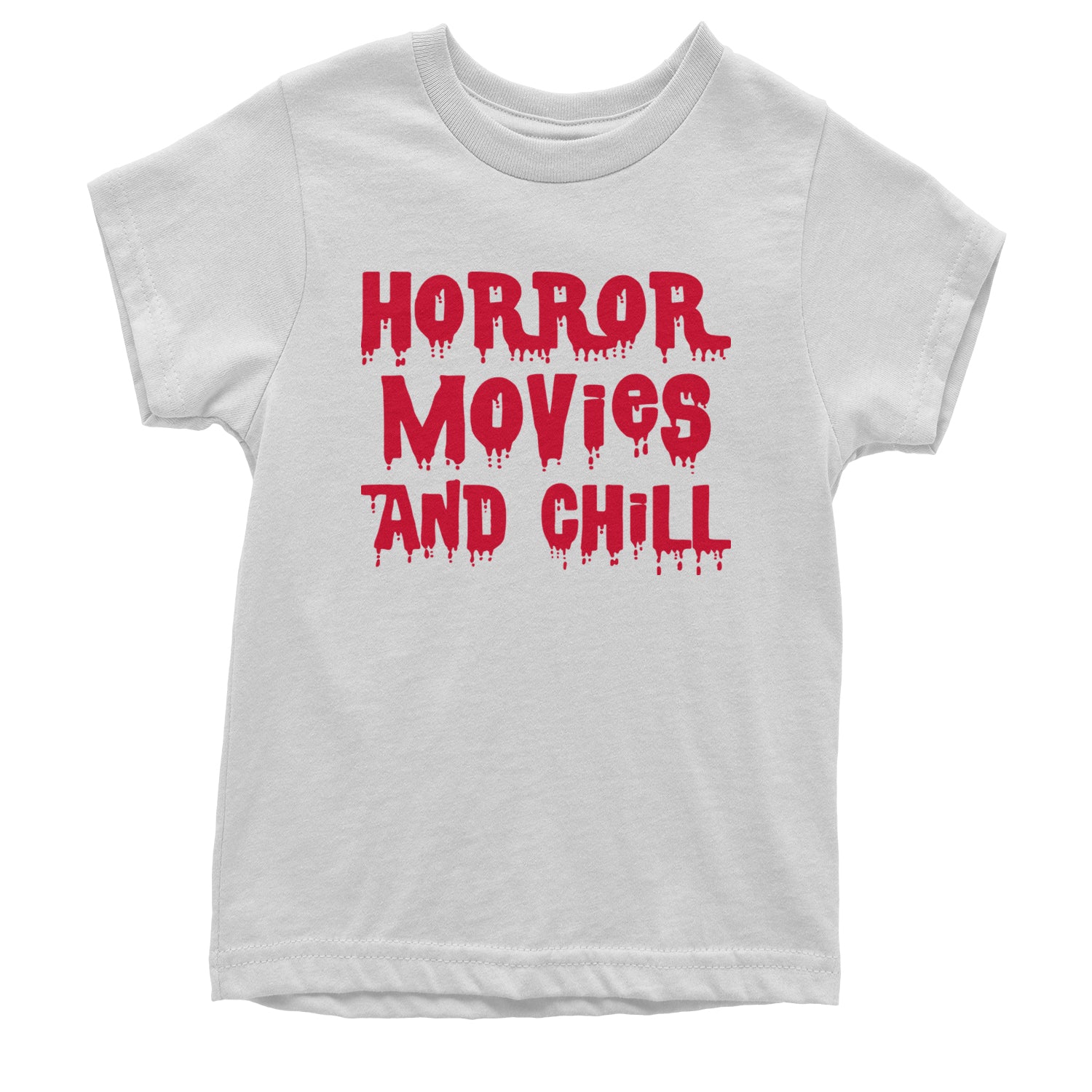 Horror Movies and Chill Youth T-shirt White