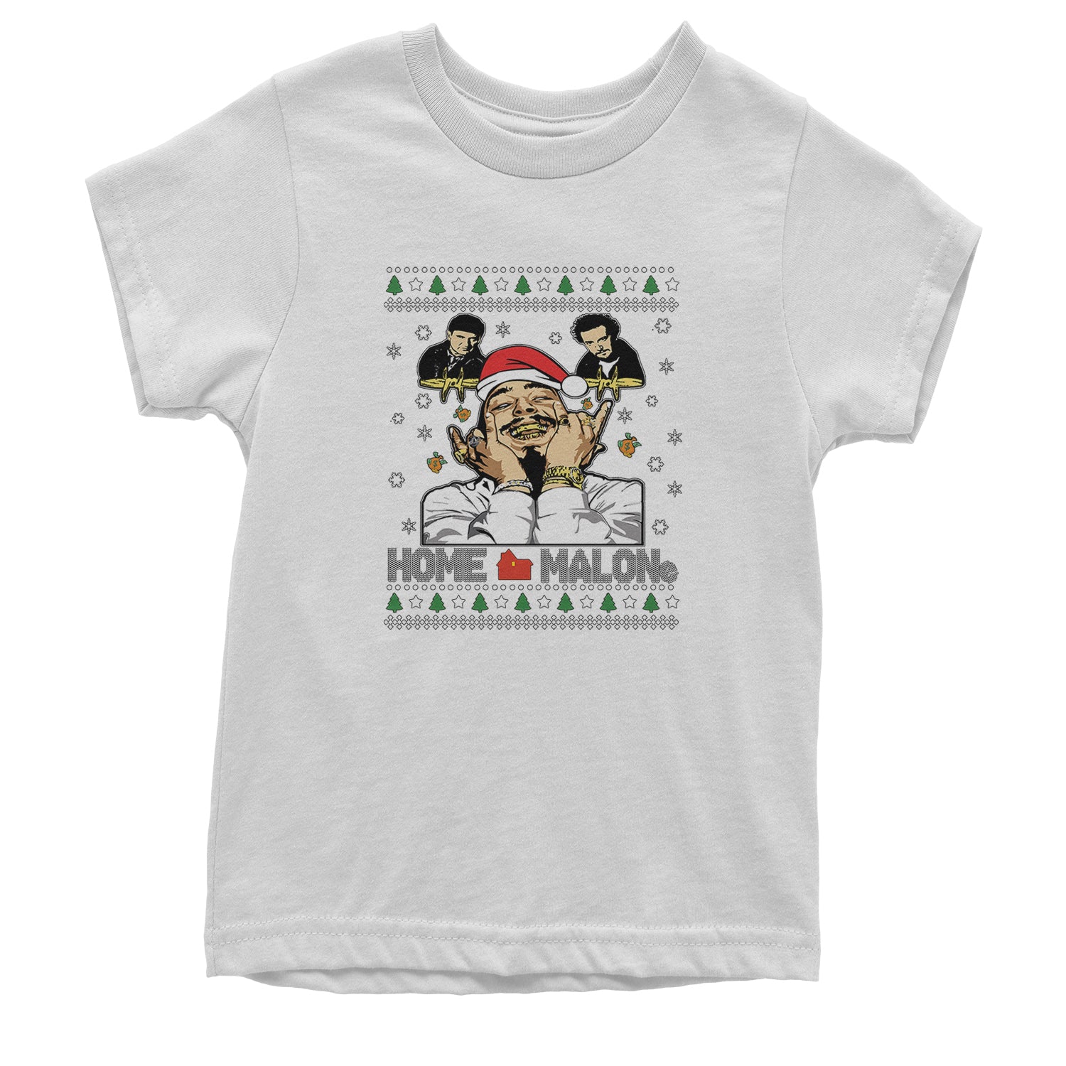 Home Malone Ugly Christmas Youth T-shirt White