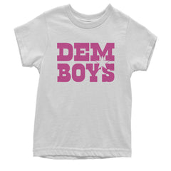 Dem Boys Hot Pink Dallas  Youth T-shirt White