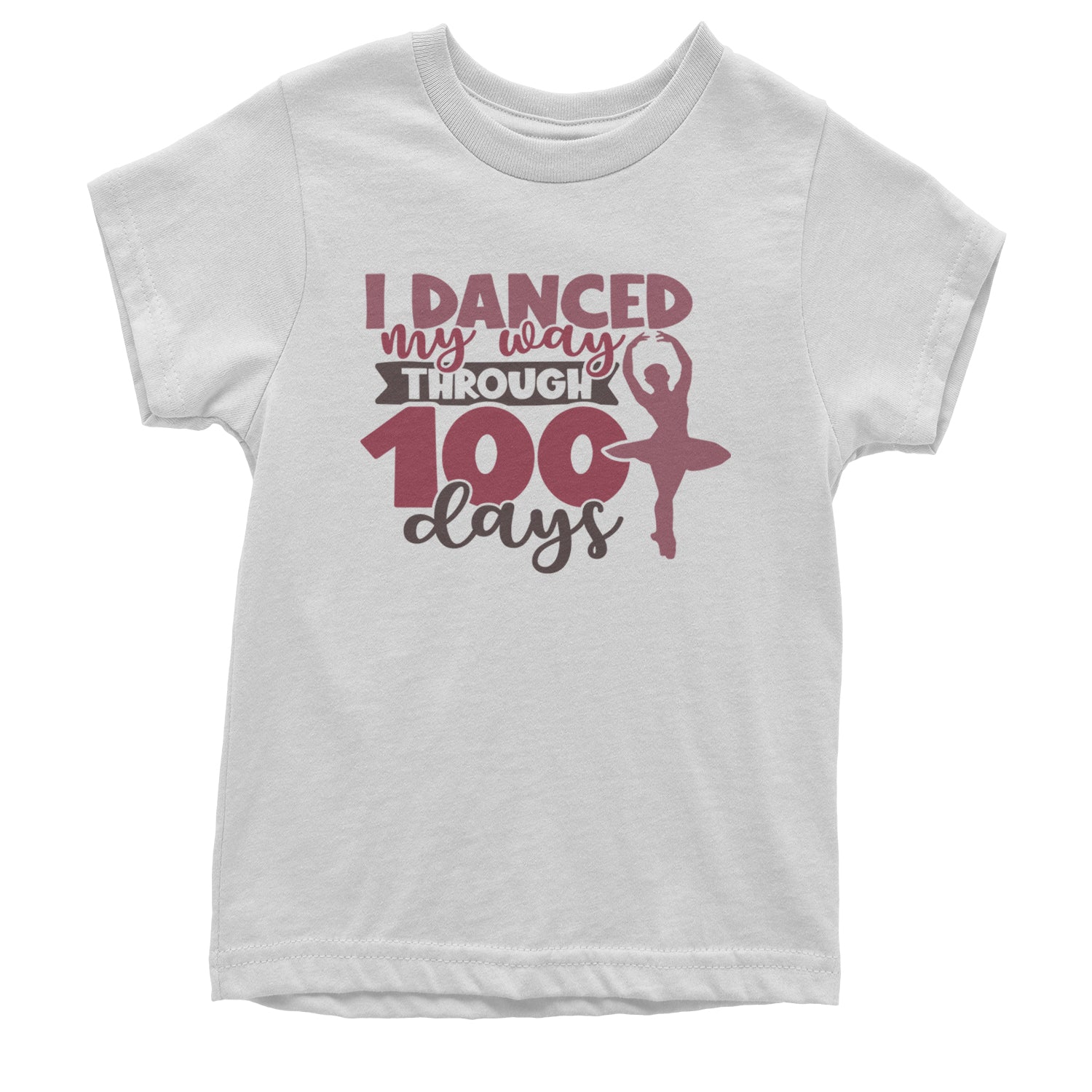 I Danced My Way Through 100 Days Of School Youth T-shirt White