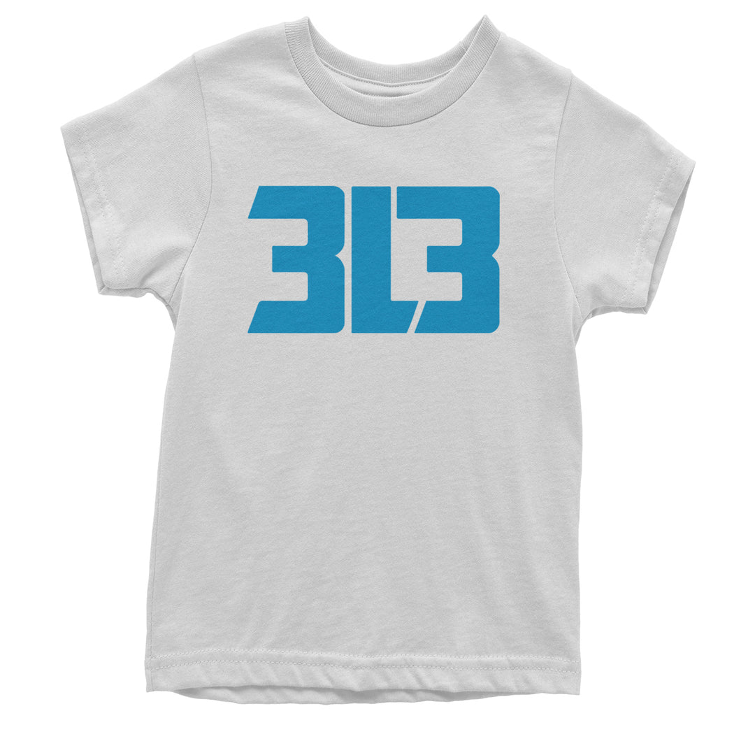 3L3 From The 313 Detroit Football Youth T-shirt White